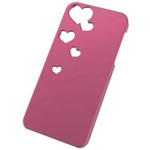 エレコム iPhone5用シェルカバーfor GIRL パンチング ディープピンク PS-A12PVPG01