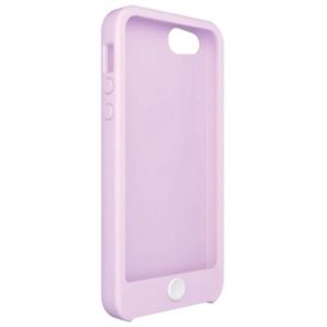 エレコム iPhone5用カラフルシリコンケース パープル PS-A12SC2PU