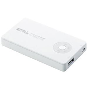エレコム タブレット用モバイルバッテリー ホワイト TB-M01L-2320WH - 拡大画像