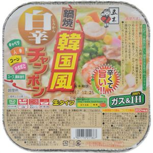 【ケース販売】鍋焼韓国風白辛チャンポン 172g×18個