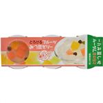 【ケース販売】蔵王高原農園 とろけるフルーツみつ豆ゼリー 90g×3個×6セット