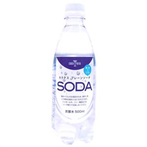 【ケース販売】カクテス プレーンソーダ 500ml×24本