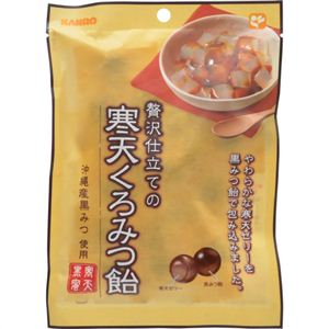 カンロ 贅沢仕立ての寒天くろみつ飴 80g×6袋