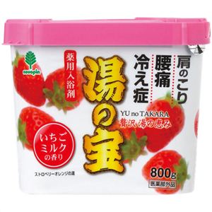 ノボピン 薬用入浴剤 湯の宝 いちごミルクの香り 800g