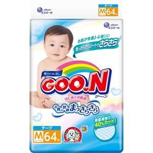 グーン はじめての肌着 テープ Mサイズ 68枚入