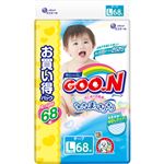グーン はじめての肌着 テープ Lサイズ 68枚入