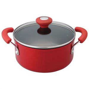 MEYER イタリアンレッドシリーズ IH対応両手鍋 20cm ガラス蓋付き (ギフトボックス入り) MIR-W20