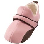 あゆみシューズ 室内用 内反フィット「まゆ」 ピンク 2705 L