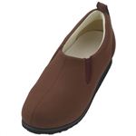 あゆみシューズ 施設・院内用 サイドゴム 茶 1131 L