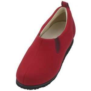 あゆみシューズ 施設・院内用 サイドゴム レッド 1131 S