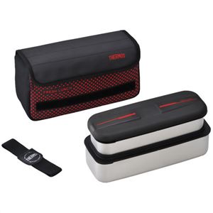 サーモス フレッシュランチボックス 2段式 1100ml ステンレス DSD-1100W S