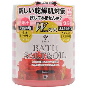 ソルティ バスソルト&オイル ローズの香り 390g