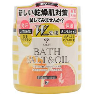 ソルティ バスソルト&オイル ピンクグレープフルーツの香り 390g