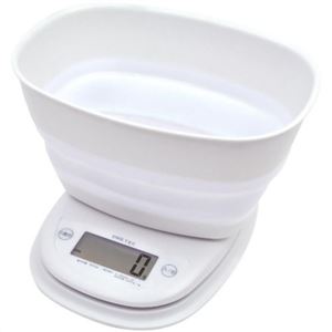 ドリテック デジタルスケール メルバ 3kg ホワイト KS-312WT