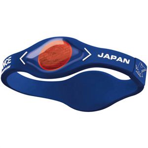 パワーバランス シリコンブレスレット サッカー日本代表チームモデル S 17.5cm