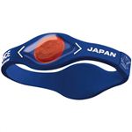 パワーバランス シリコンブレスレット サッカー日本代表チームモデル M 19.0cm