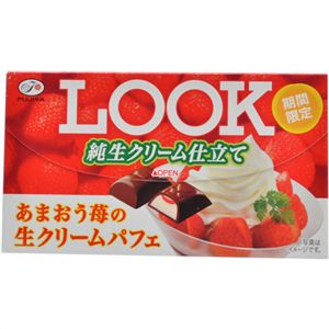 不二家 ルック あまおう苺の生クリームパフェ 12粒×10個