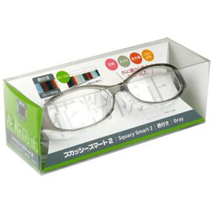 スカッシー スマート2 柄付き 8824-02 グレー(花粉用メガネ)
