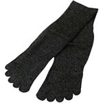 シルク五本指ソックス S(22-24cm) ブラック