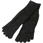 シルク五本指ソックス M(24-26cm) ブラック