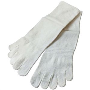 シルク五本指ソックス M(24-26cm) ホワイト