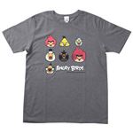 アングリーバード Tシャツ クラシック2 グレイ S