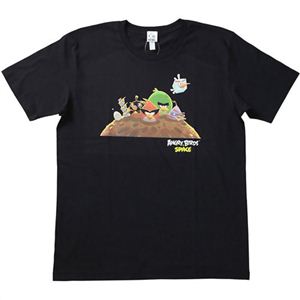 アングリーバード Tシャツ スペース1 ブラック XL