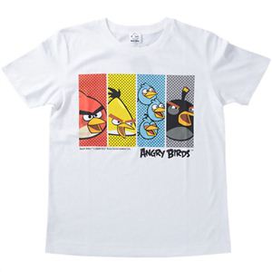 アングリーバード Tシャツ クラシック1 ホワイト XS