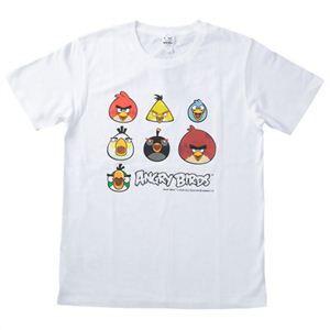 アングリーバード Tシャツ クラシック2 ホワイト XL