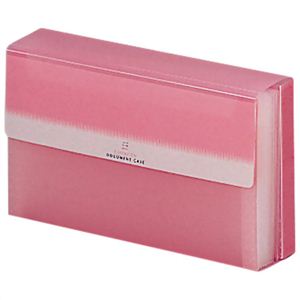 LIHIT LAB ドキュメントケース 長3封筒サイズ G-5602-12 ピンク