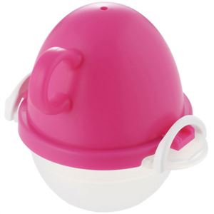 ezegg レンジでゆでたまご 1個用 ピンク EZ-282