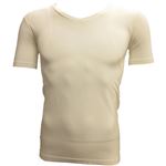 POWER TONE 紳士ハーフスリーブTシャツ 抗菌防臭 ホワイト L-LLサイズ