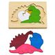 ジョージ・ラック 3重パズル 恐竜 - 縮小画像1