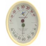 エンペックス ワンダーワーカー温・湿度計 アイボリー TM-463