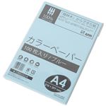 （まとめ買い）エイピーピー・ジャパン カラーペーパー A4 ブルー 100枚×12セット