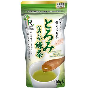 （まとめ買い）ファストティールーム とろみなめらか緑茶 100g×3セット