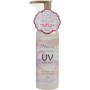 （まとめ買い）ママ アクアシャボン UVモイストジェル SPF32 PA+++ 250g×4セット