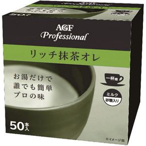 （まとめ買い）AGF Professional(エージーエフ プロフェッショナル) リッチ抹茶オレ 一杯用 12g×50本×6セット