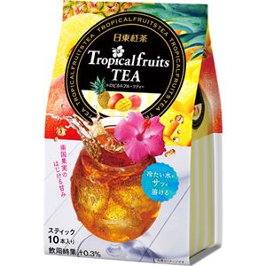 （まとめ買い）日東紅茶 トロピカルフルーツティー 10本入×12セット - 拡大画像
