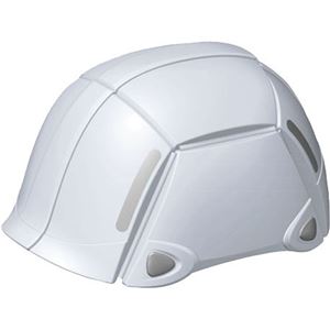 （まとめ買い）トーヨー(TOYO) 防災用折りたたみヘルメット ブルーム No.100 ホワイト×2セット - 拡大画像
