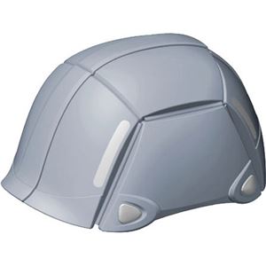 （まとめ買い）トーヨー(TOYO) 防災用折りたたみヘルメット ブルーム No.100 グレー×2セット - 拡大画像