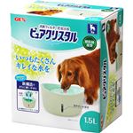 ジェックス 犬用フィルター式給水器 ピュアクリスタル 1.5L 犬用