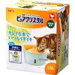 ジェックス 猫用フィルター式給水器 ピュアクリスタル 1.5L 猫用