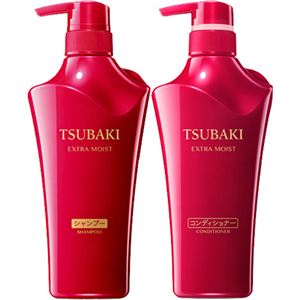 （まとめ買い）【数量限定】TSUBAKI(ツバキ) エクストラモイスト シャンプー&コンディショナー ジャンボペア 500ml×2本×5セット