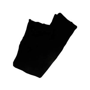 （まとめ買い）絹ミニマフラー 黒×3セット - 拡大画像