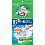 （まとめ買い）スクラビングバブル シャット 流せるトイレブラシ 本体1個+ブラシ4個×4セット