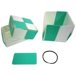 （まとめ買い）おはこ オリキューブ(携帯折箱) N 緑×2セット - 拡大画像