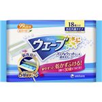 （まとめ買い）ウェーブ フロア用ウェットシート 18枚入り×5セット