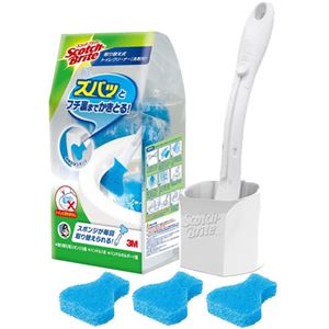 （まとめ買い）3M スコッチブライト トイレクリーナー 本体1個 リフィル3個 洗剤付 T-557-3HC×4セット