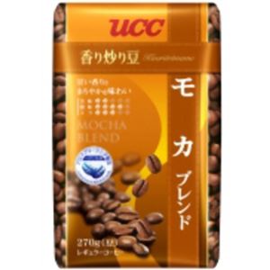（まとめ買い）UCC 香り炒り豆 モカブレンド(豆) 270g×5セット - 拡大画像